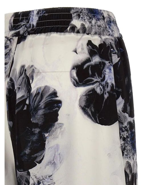 McQueen Gray Chiaroscuro Pajama Trousers