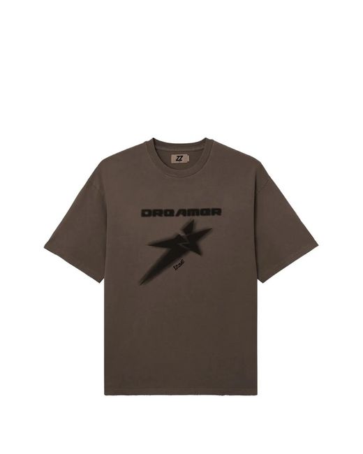Izzue Brown Graphic-Print T-Shirt for men