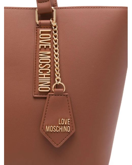Love Moschino Brown Pure Essential Tote Bag