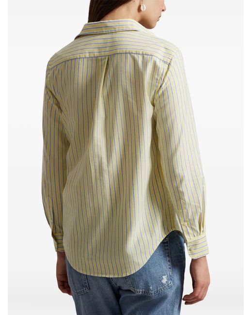 Polo Ralph Lauren Natural Button-Down Striped Shirt