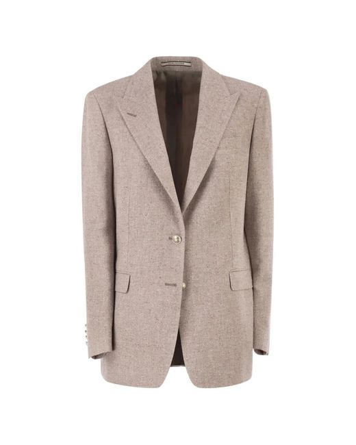 Tagliatore Natural Single-Breasted Blazer