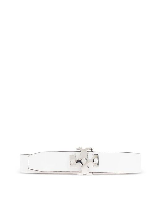 Tory Burch White Leather Belt