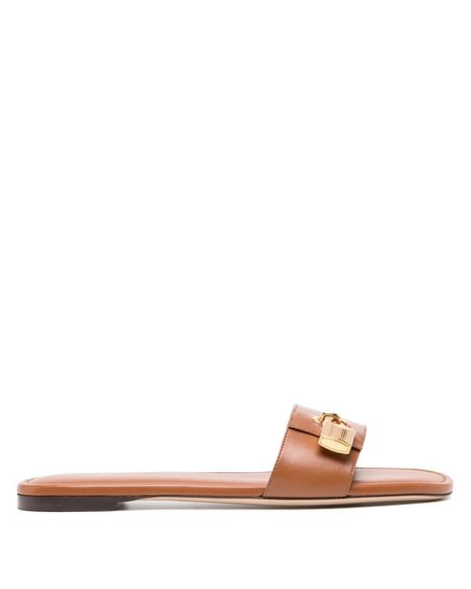Tom Ford Brown Padlock Slide