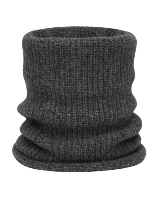 Ports 1961 Black Rundschal Aus Geripptem Strick