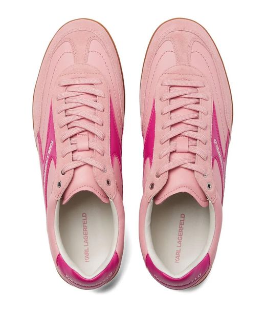 Karl Lagerfeld Pink Kandidate Lace-Up Sneakers for men