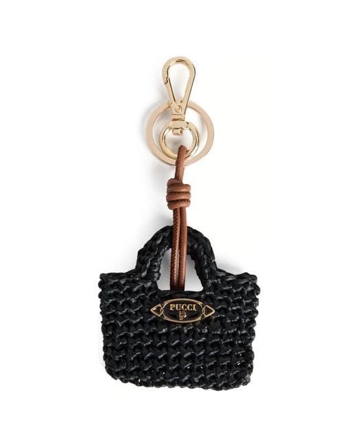 Emilio Pucci Black Mini Bag Charm