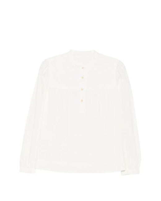 A.P.C. Gesmockte Blouse in het White