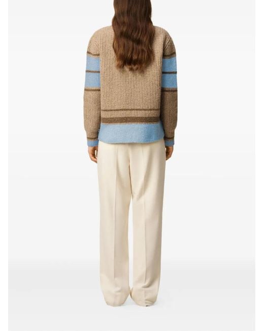 AMI Natural Ami De Coeur V-Neck Sweater