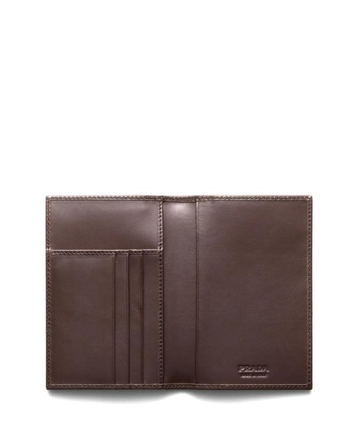 Prada Multicolor Triangle-Logo Card Holder for men