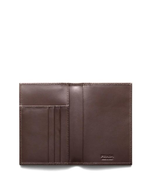 Prada Multicolor Triangle-Logo Card Holder for men
