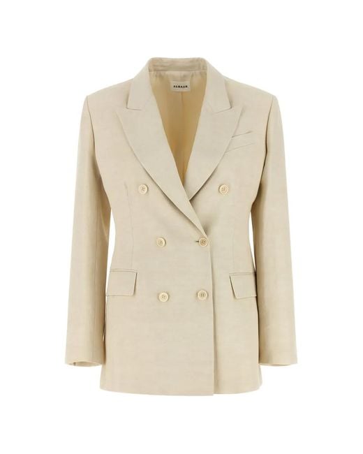 P.A.R.O.S.H. Natural Viscose And Linen Jacket
