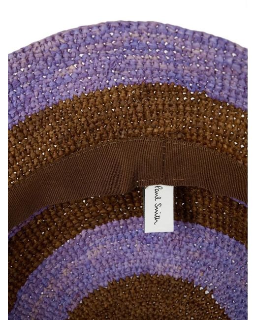 Paul Smith Purple Striped Bucket Hat