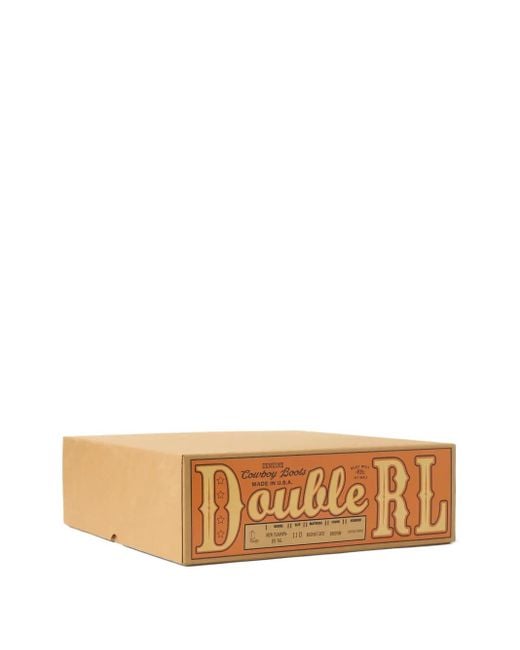 RRL Brown Suede Western Ankle Boots for men