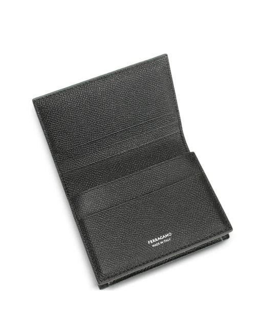 Ferragamo Green "Gancini" Credit Card Holder for men