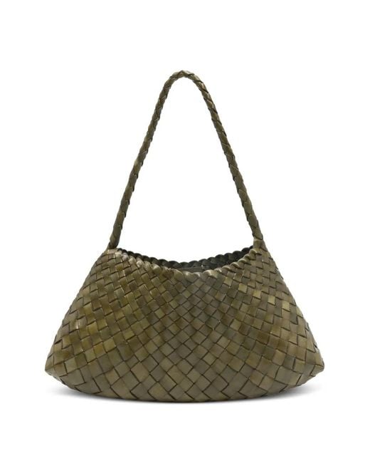 Dragon Diffusion Green Rosanna Woven Tote Bag