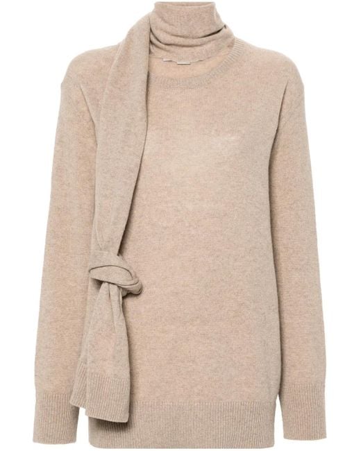 Stella McCartney Natural Cashmere Scarf Jumper