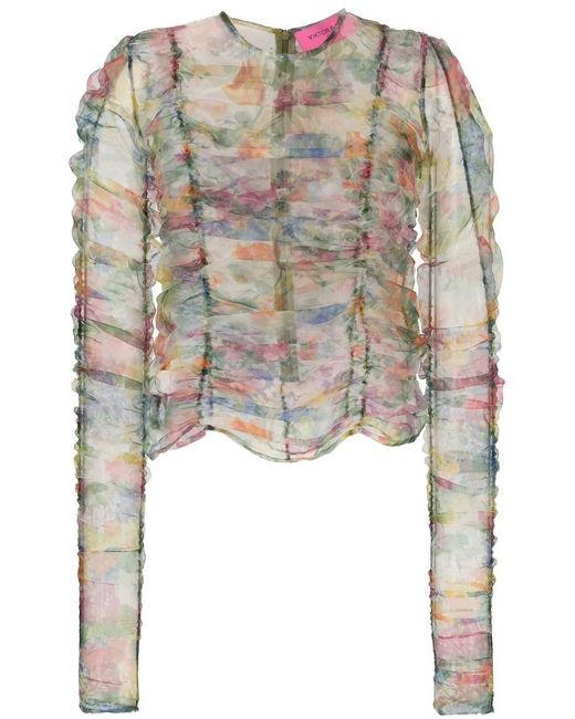 Blouse Transparente À Fleurs Viktor & Rolf en coloris Green