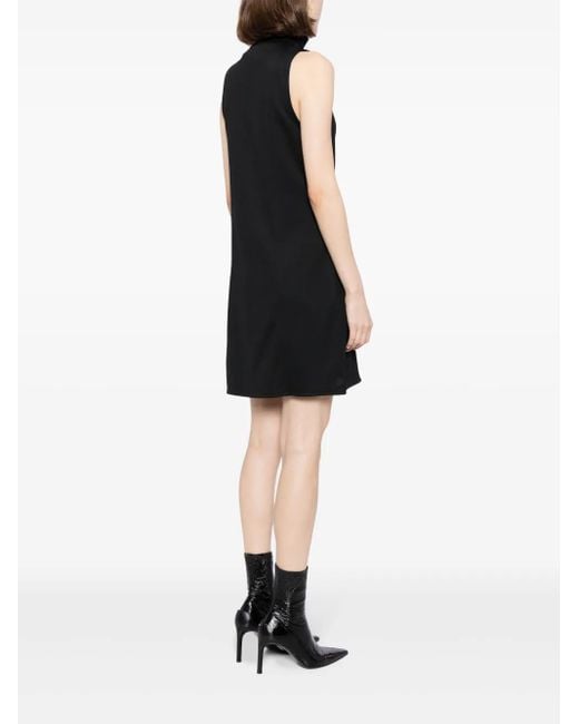 Courreges Black Abito Interlock Tracksuit Dress