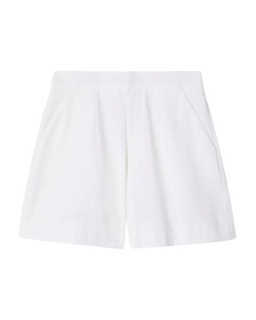 LaDoubleJ White Cotton Shorts