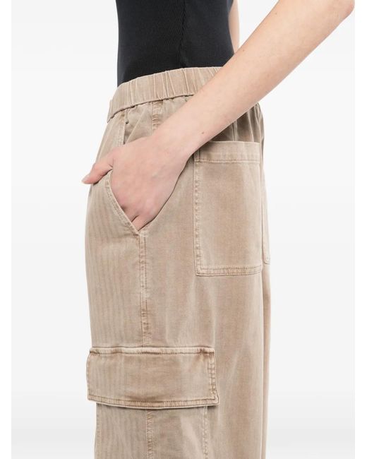 James Perse White Herringbone Trousers