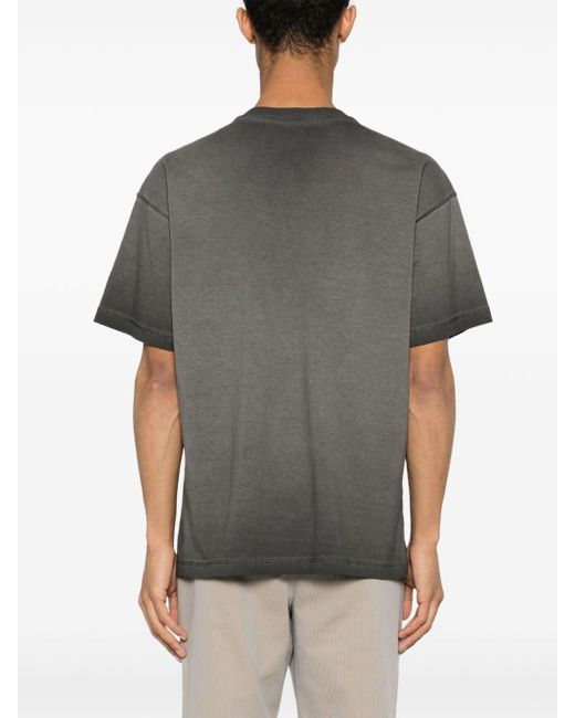 DIESEL Gray T-buxt-n4 Cotton T-shirt for men