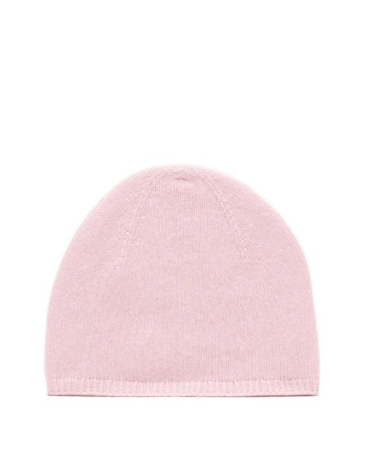 Acne Pink Fitted Beanie Hat