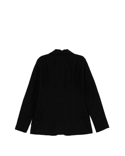 Ma+ Black Four-Pocket Three-Button Blazer for men