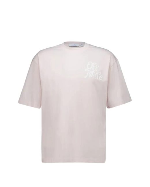 Off-White c/o Virgil Abloh White Logo-Print T-Shirt for men