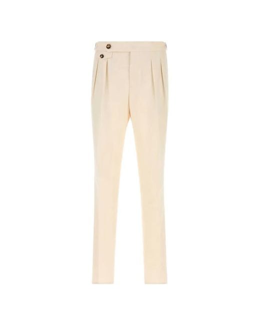 Brunello Cucinelli Natural Suit Trousers for men
