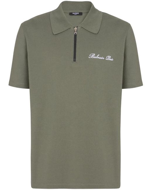 Balmain Green Polo Shirts for men