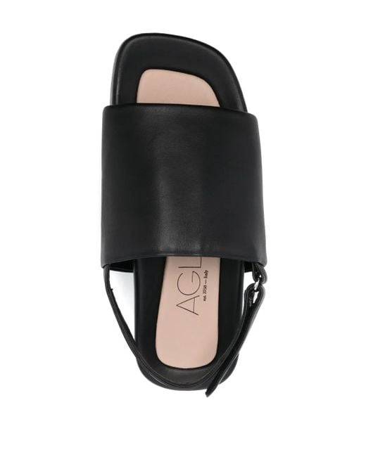 Agl Attilio Giusti Leombruni Black Holly 35Mm Leather Sandals