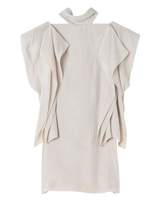 Lanvin Blouse Met Ruchetail in het White