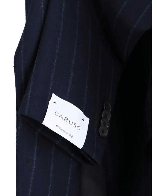 Caruso Pinstripe single-breasted suit in Blue für Herren