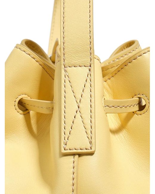 Bimba Y Lola Metallic Large Drawstring Bucket Bag