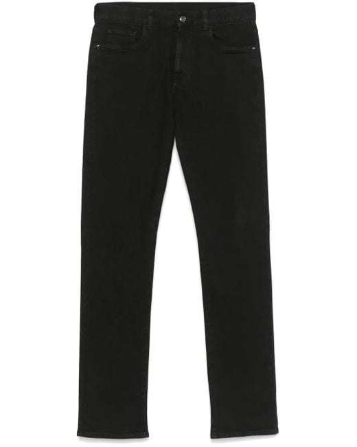 メンズ Canali ストレートジーンズ Black