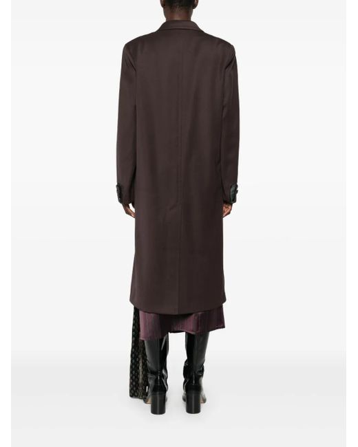 Maison Margiela Brown Button-Up Coat