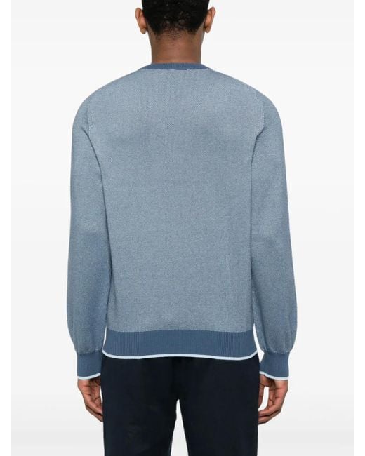 Pull En Coton Canali pour homme en coloris Blue
