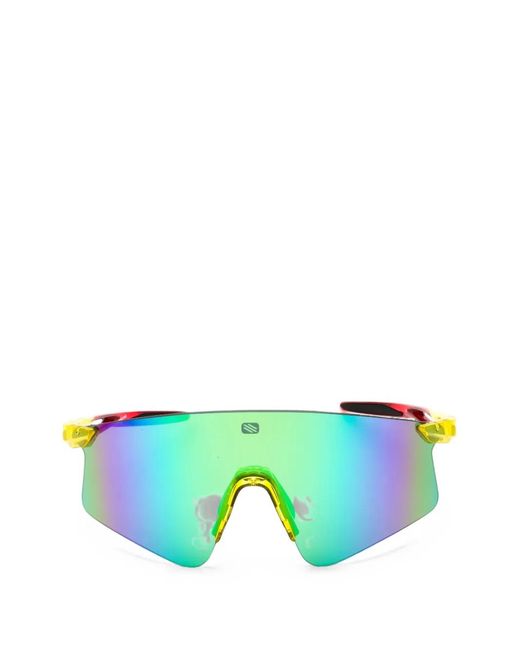 Rudy Project Green Shield-Frame Sunglasses for men