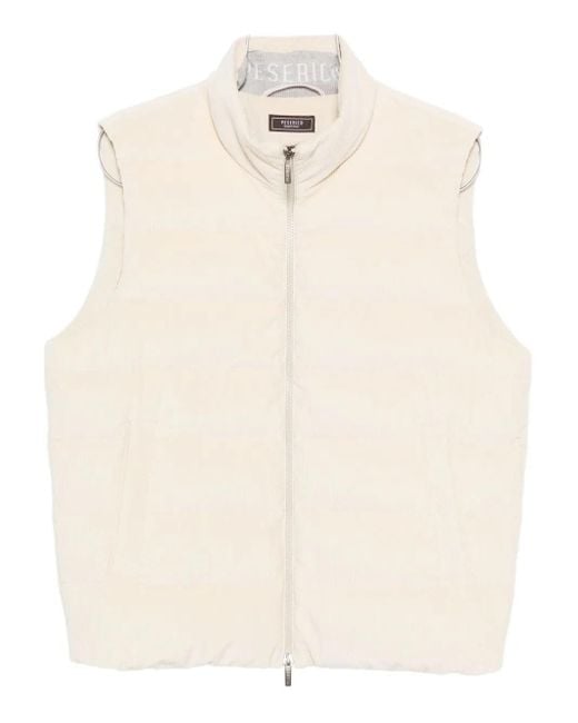 Peserico Natural Corduroy Vest for men