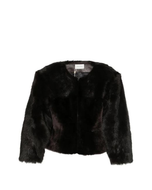 Magda Butrym Black Shearling Jacket
