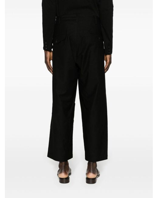 Pantalones capri M-Front 1 Tuck Yohji Yamamoto de hombre de color Black