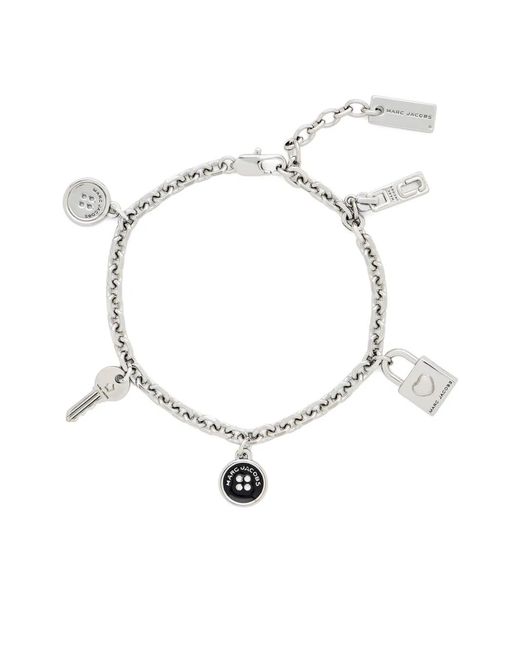Marc Jacobs White Button Charm Bracelet