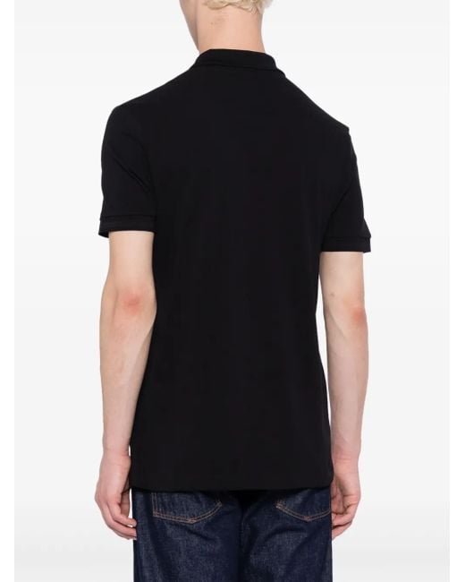 Boss Black Logo-Embroidered Cotton Polo Shirt for men
