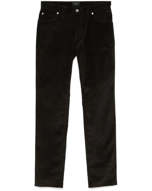 Brioni Black Corduroy Trousers for men