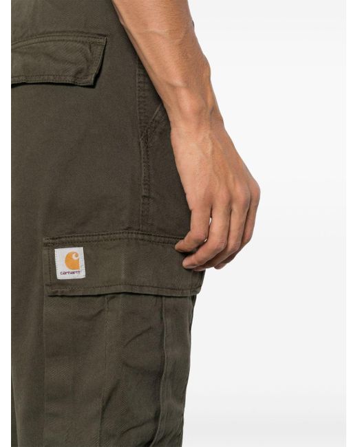 Carhartt Green Logo-appliqué Cargo Trousers for men