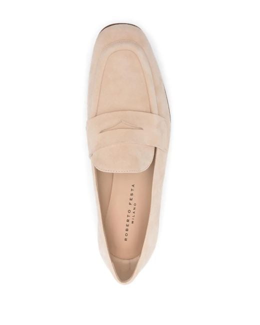 Roberto Festa Pink Novia Suede Loafers
