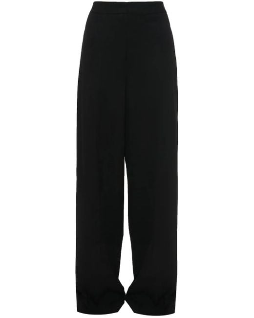 J.W. Anderson Black Mid-Rise Straight-Leg Trousers for men