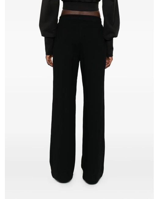 Hamza Black Drawstring Track Pants
