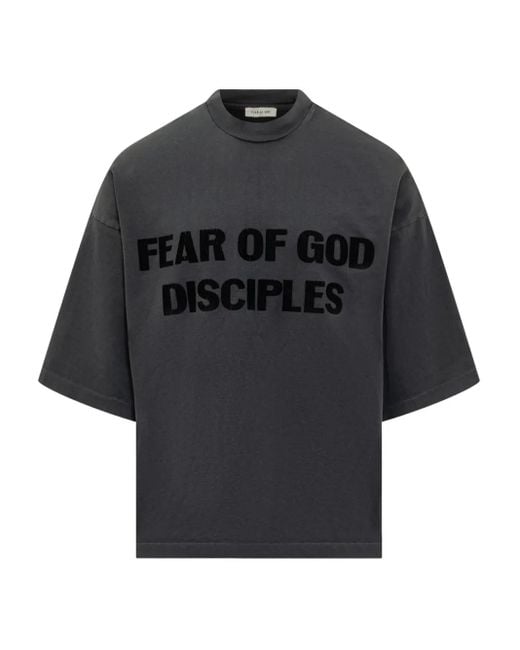 Fear Of God Black Relaxed Power 25 T-Shirt for men