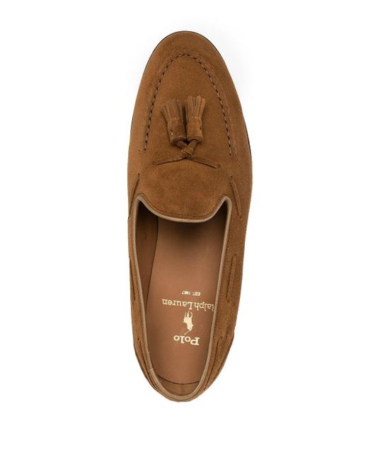 Polo Ralph Lauren Booth Suede Loafer in Brown for Men - Lyst
